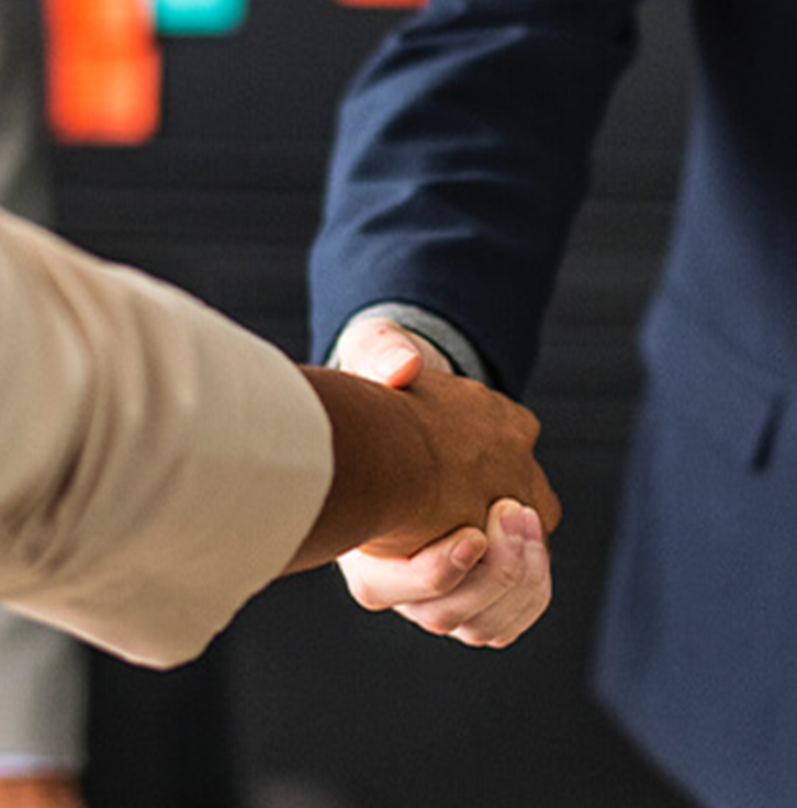 Business people shaking hands