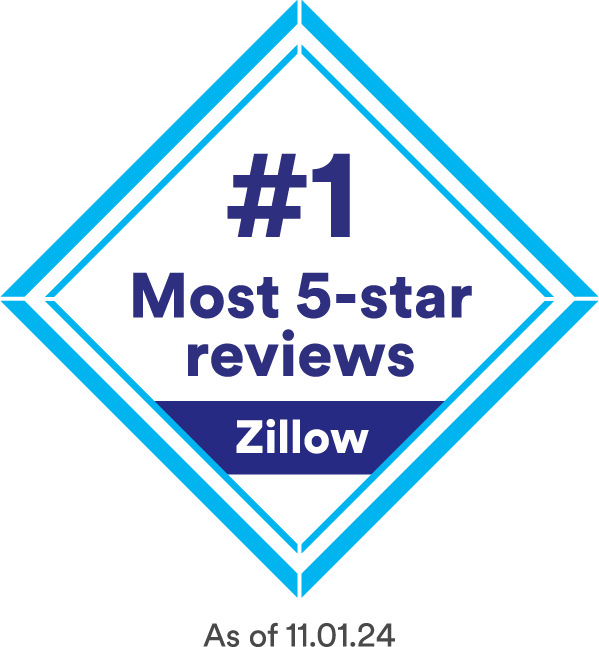 Zillow_Most 5-star reviews_Badge Most 5-star reviews image